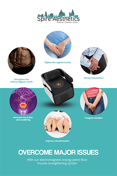 Image of EMS chair to treat Urine leakage Mickleover from Spire Aesthetics