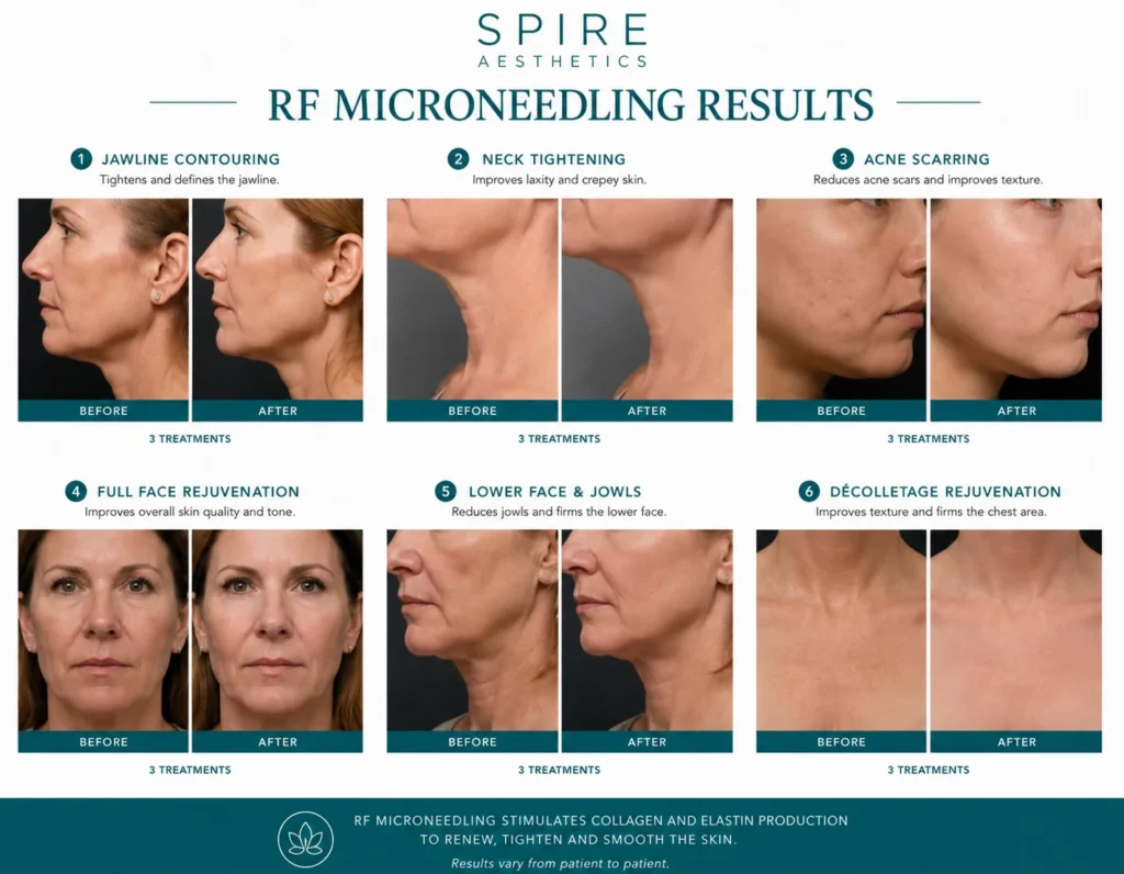 RF Microneedling Skin tightening Mickleover results