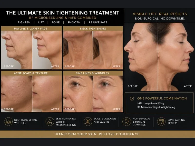 Results of combined treatment for the ultimate skin tightening treatment Mickleover